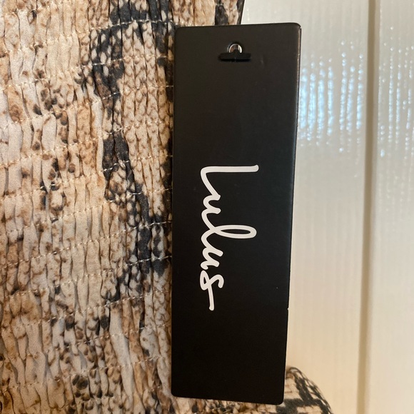 Lulu’s Smocked Snakeskin Skirt - Picture 2 of 3